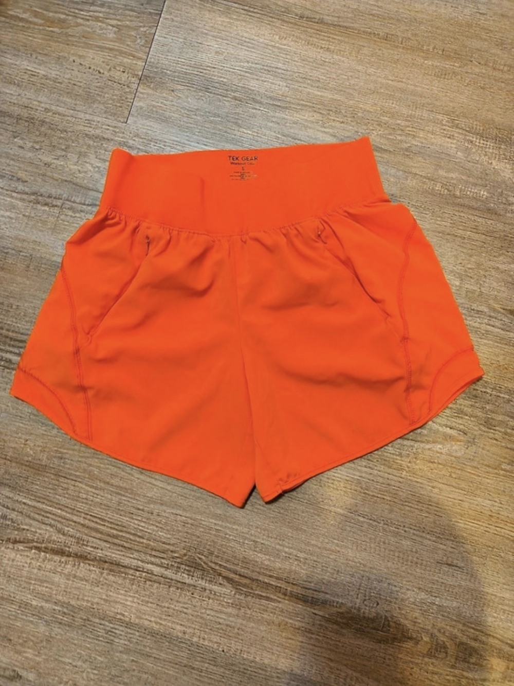 Tek Gear Workout Gear Orange Athletic Shorts Size Small Like New